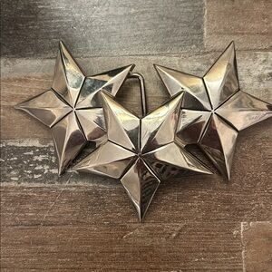The originator not the imitator silver star belt buckle 3-1/2” men & women.